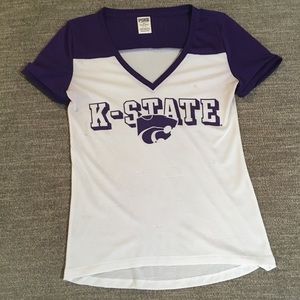 VS PINK Kansas State Jersey Tee Size Small
